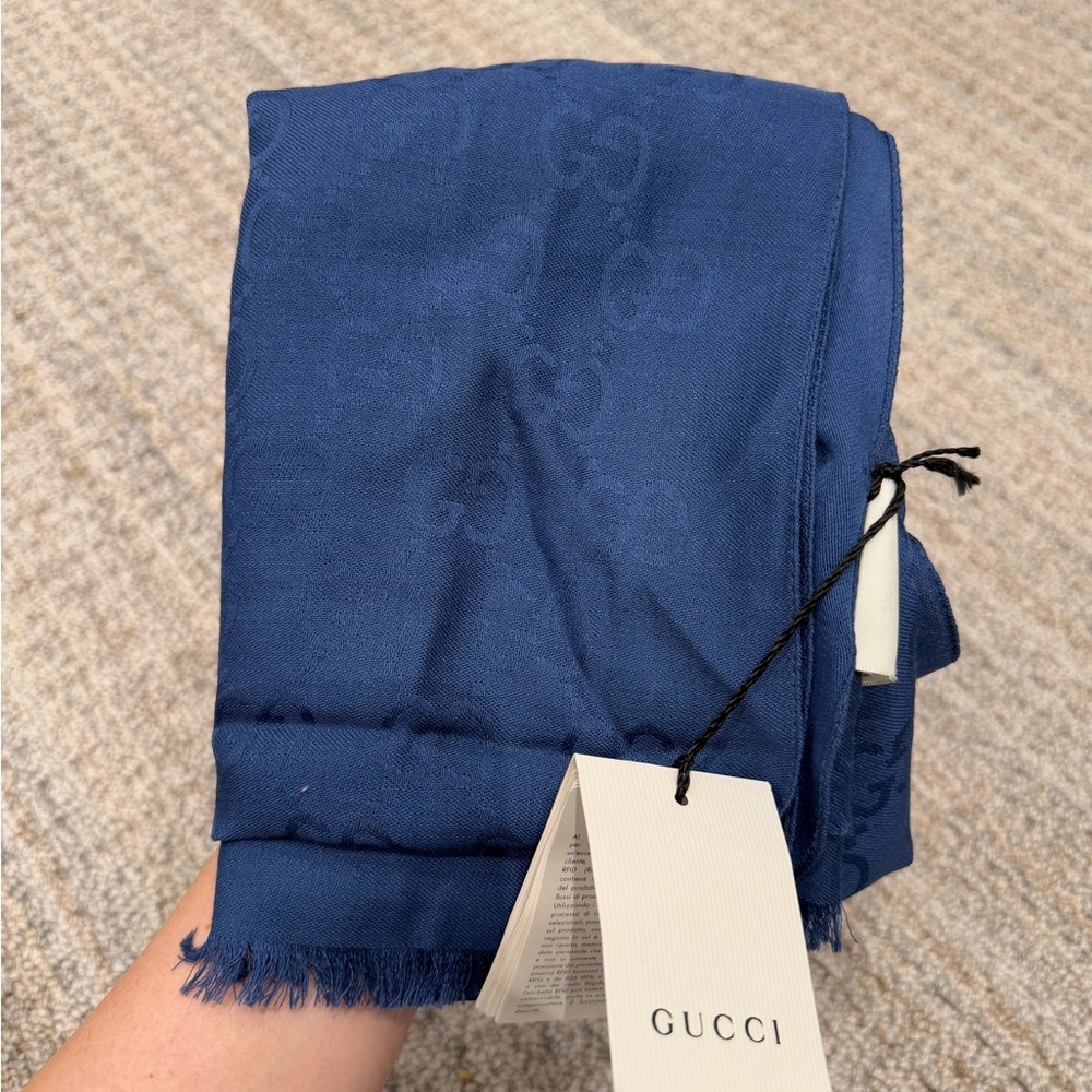 Gucci Blue Scarf